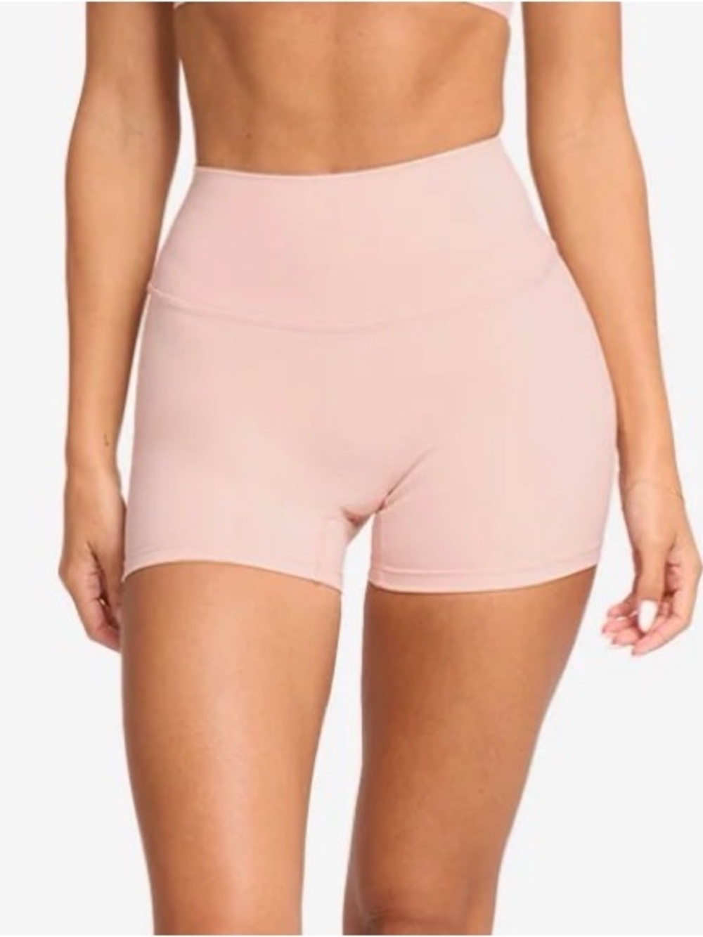 CSB Freedom Invisible Scrunch Shorts 4” in Blush